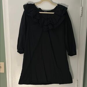 Who What Wear Black Midi Dress